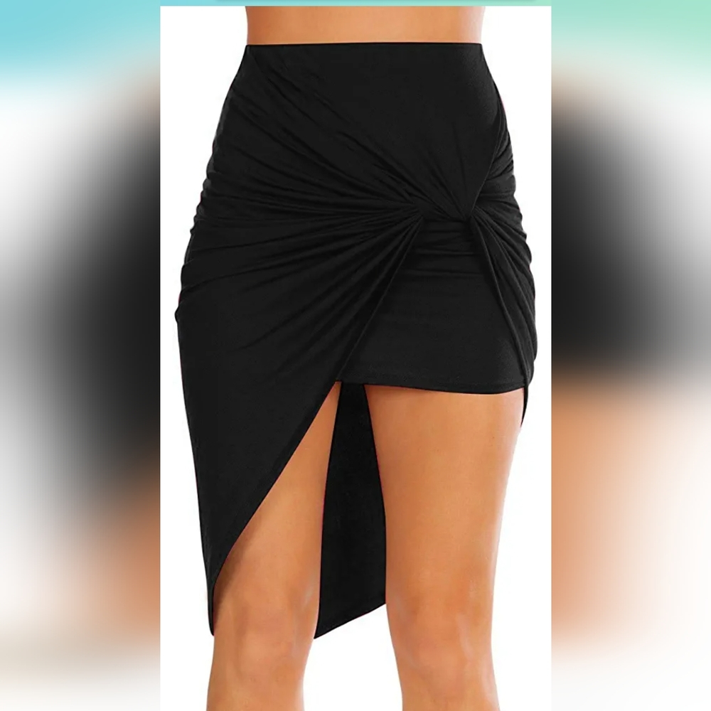 High low skirt black